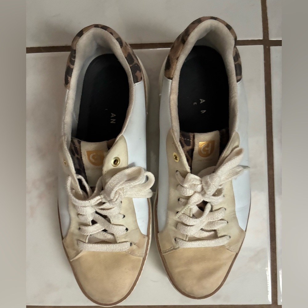 Cole Haan White and Tan Women's Sneakers